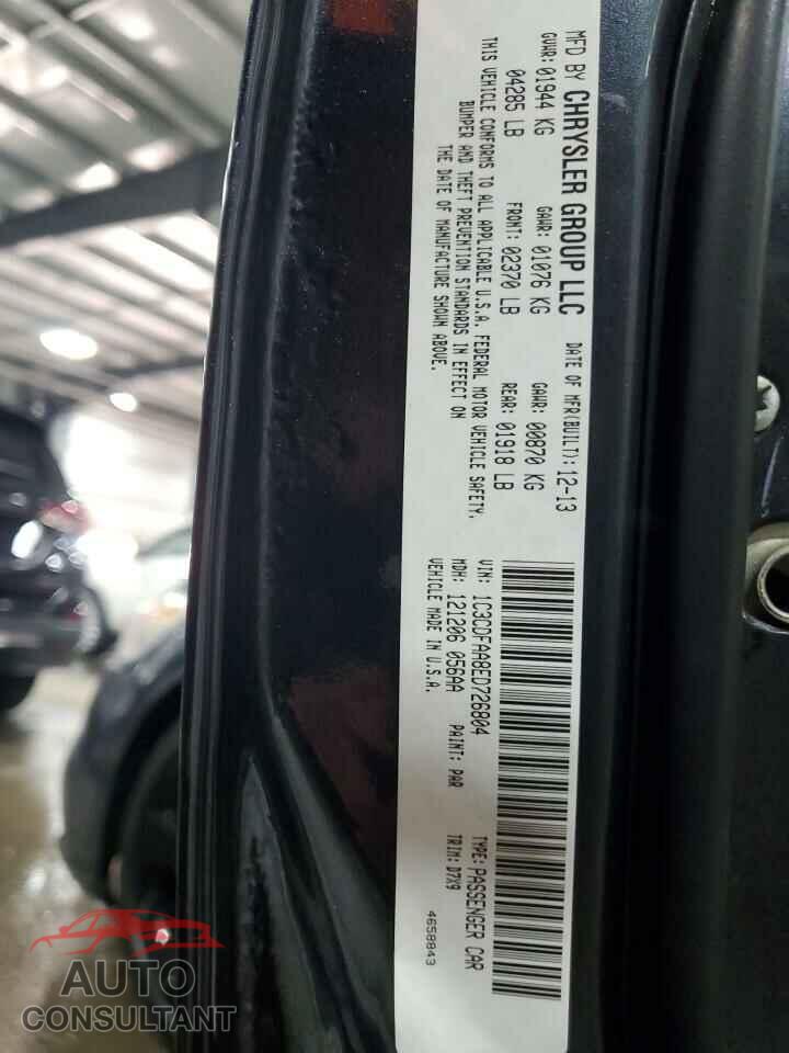 DODGE DART 2014 - 1C3CDFAA8ED726804