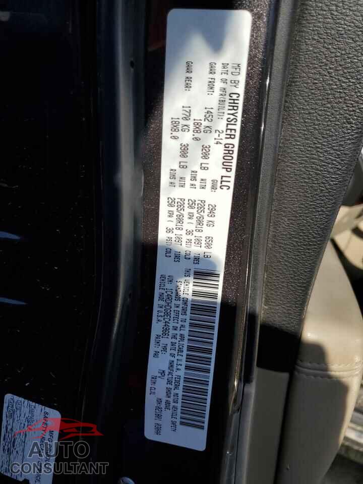 DODGE DURANGO 2014 - 1C4RDHDG8EC449661