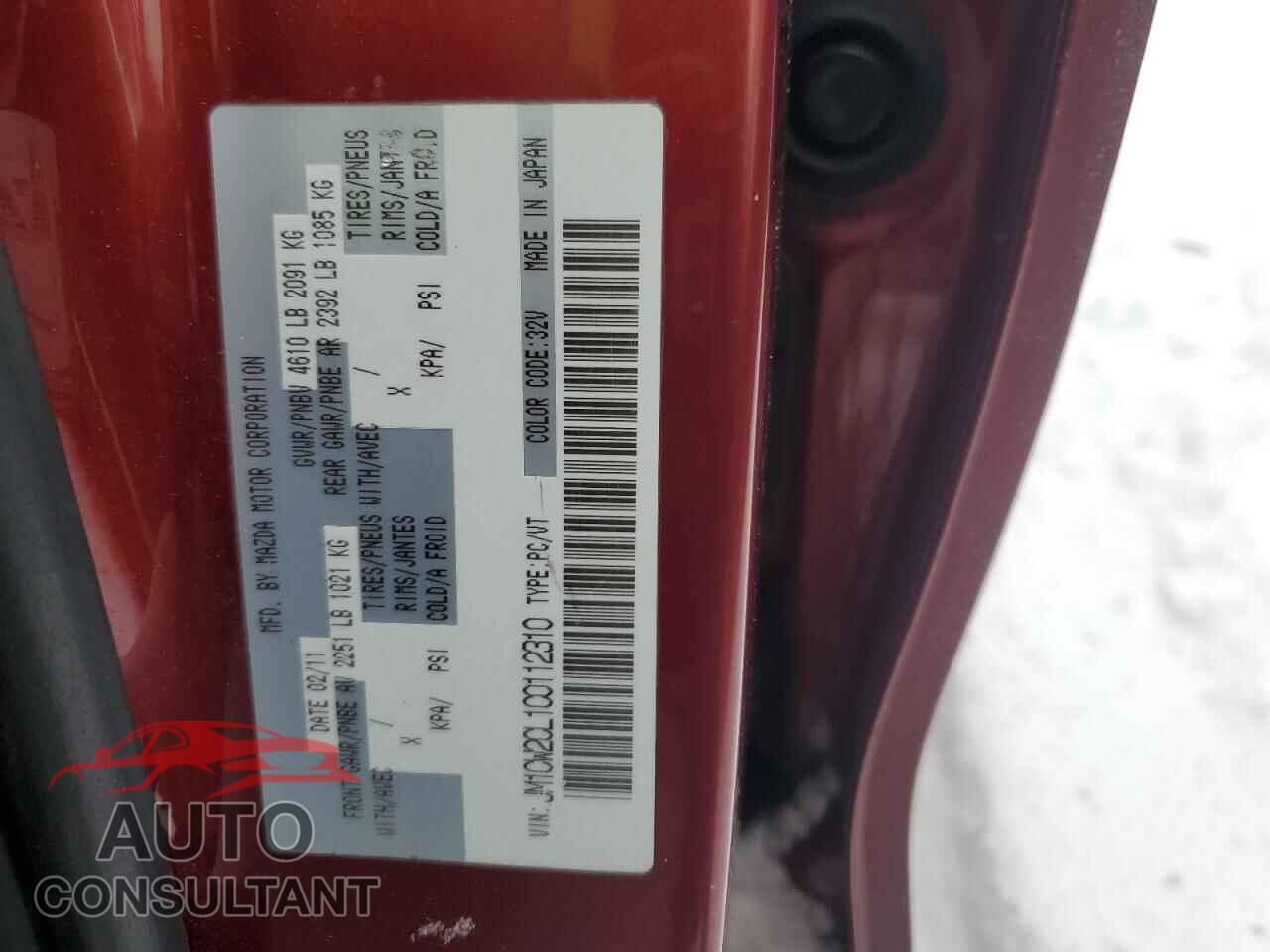 MAZDA 5 2012 - JM1CW2CL1C0112310