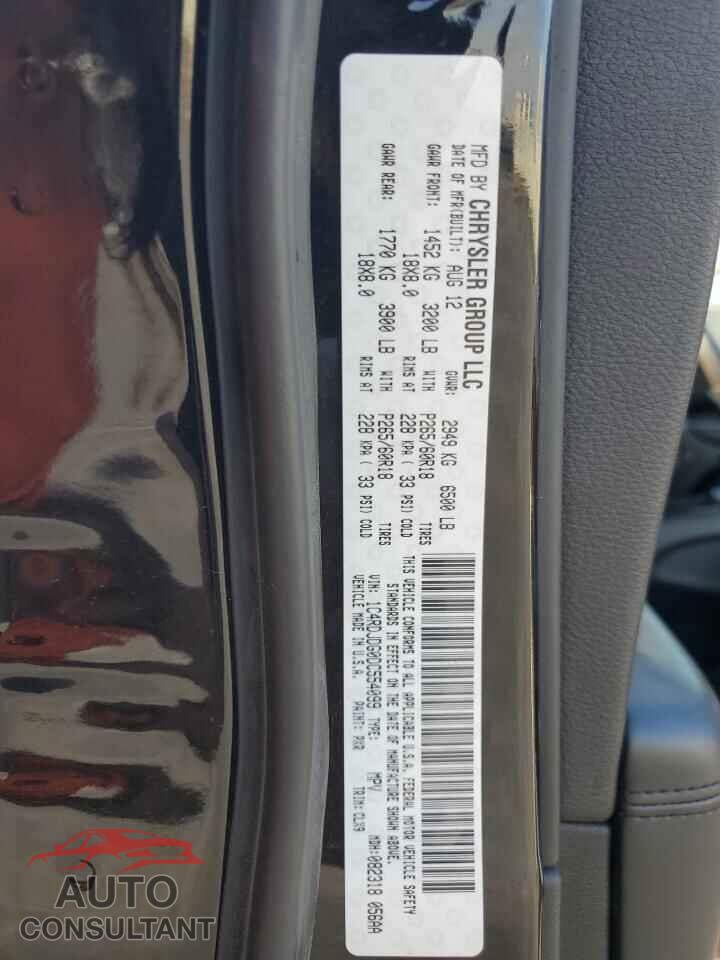 DODGE DURANGO 2013 - 1C4RDJDG0DC554099