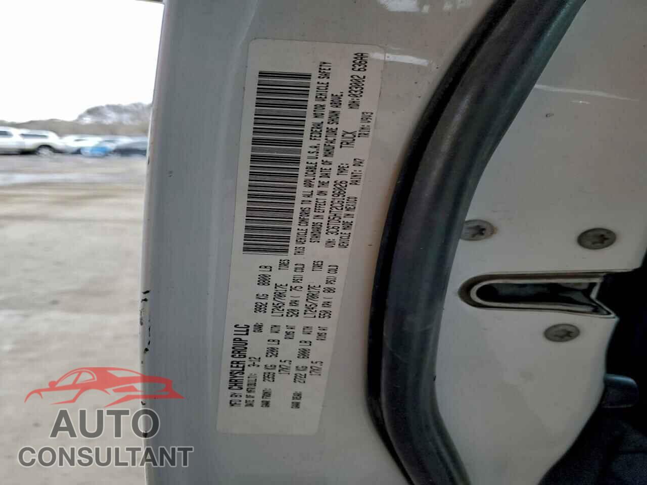DODGE RAM 2500 2012 - 3C6TD5HT2CG196026