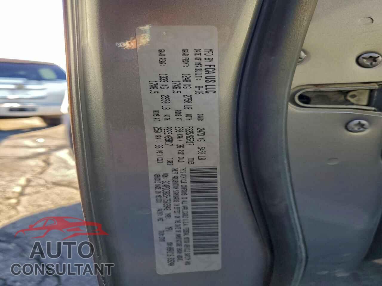 DODGE JOURNEY 2017 - 3C4PDCBG5HT503942