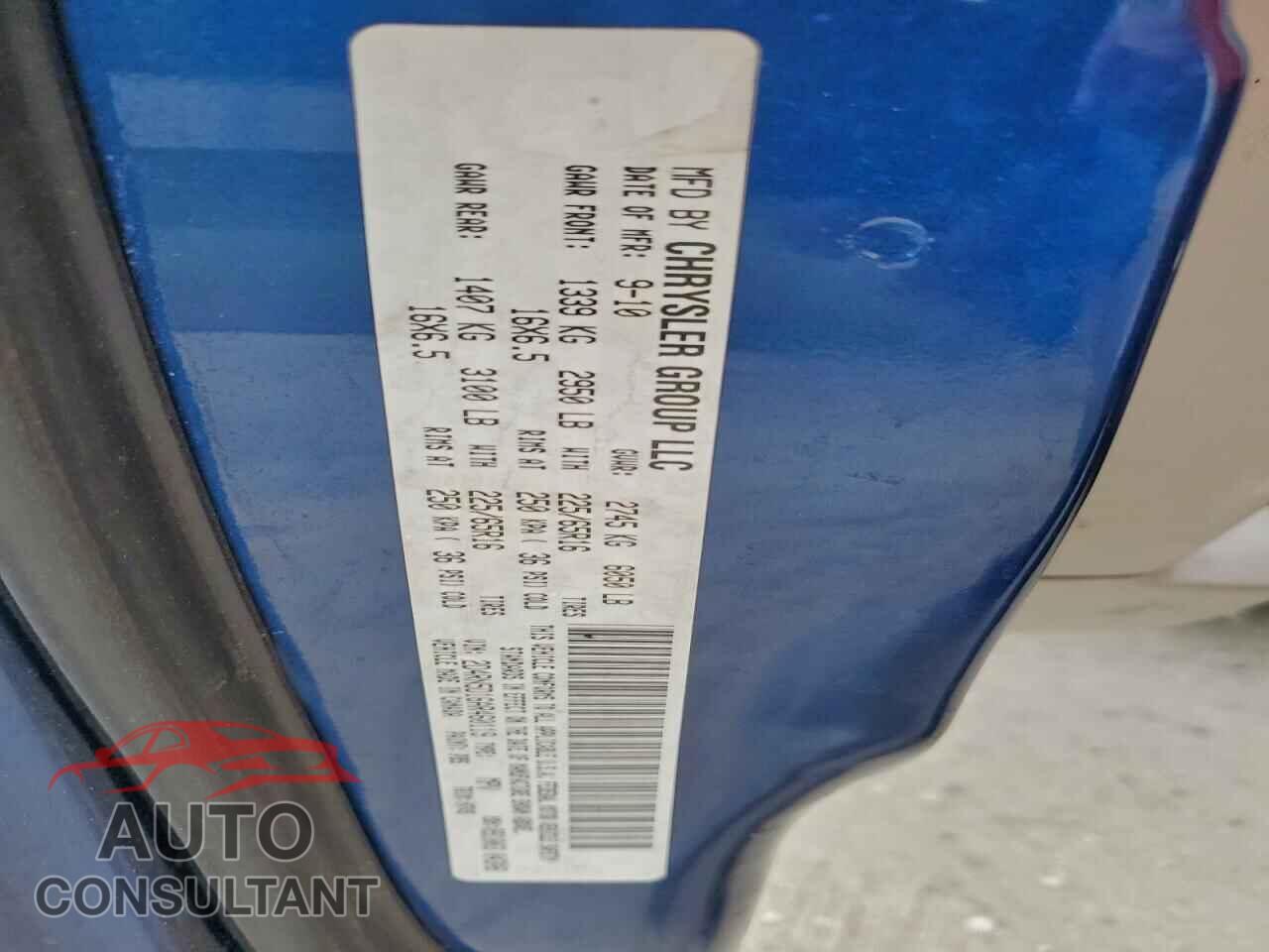 DODGE CARAVAN 2010 - 2D4RN5D16AR460119