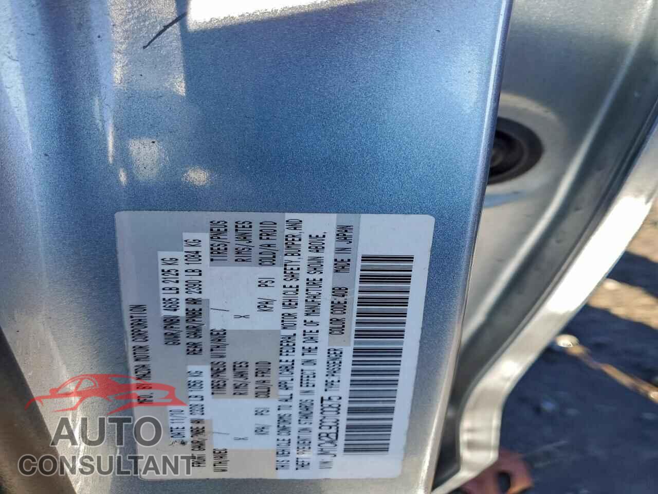 MAZDA 5 2012 - JM1CW2BL9C0100875