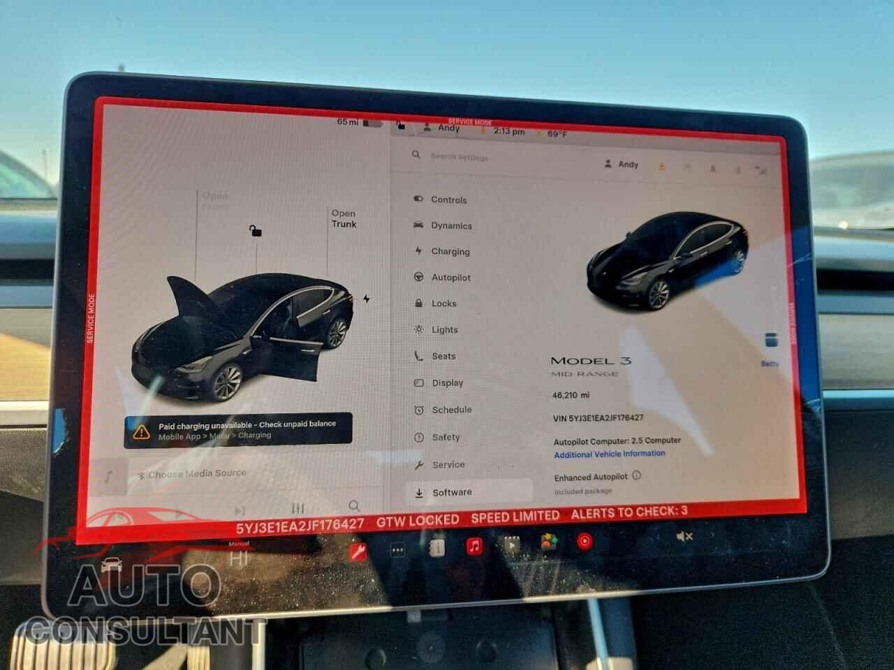 TESLA MODEL 3 2018 - 5YJ3E1EA2JF176427