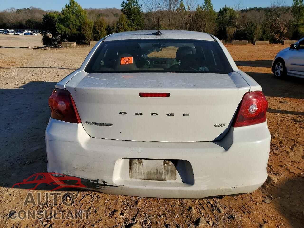 DODGE AVENGER 2012 - 1C3CDZCB4CN242482