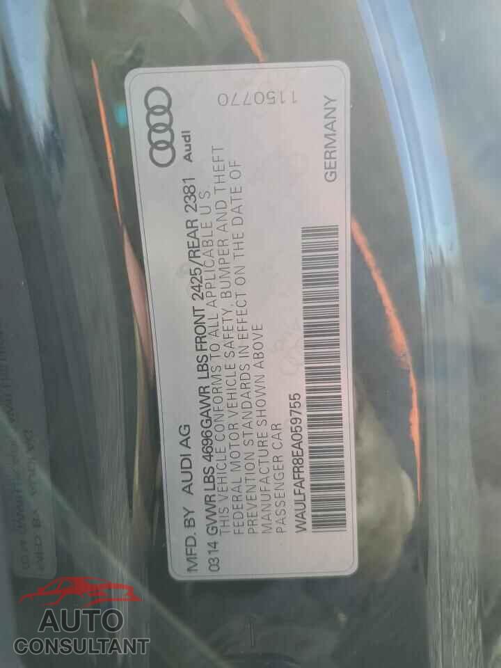 AUDI A5 2014 - WAULFAFR8EA059755