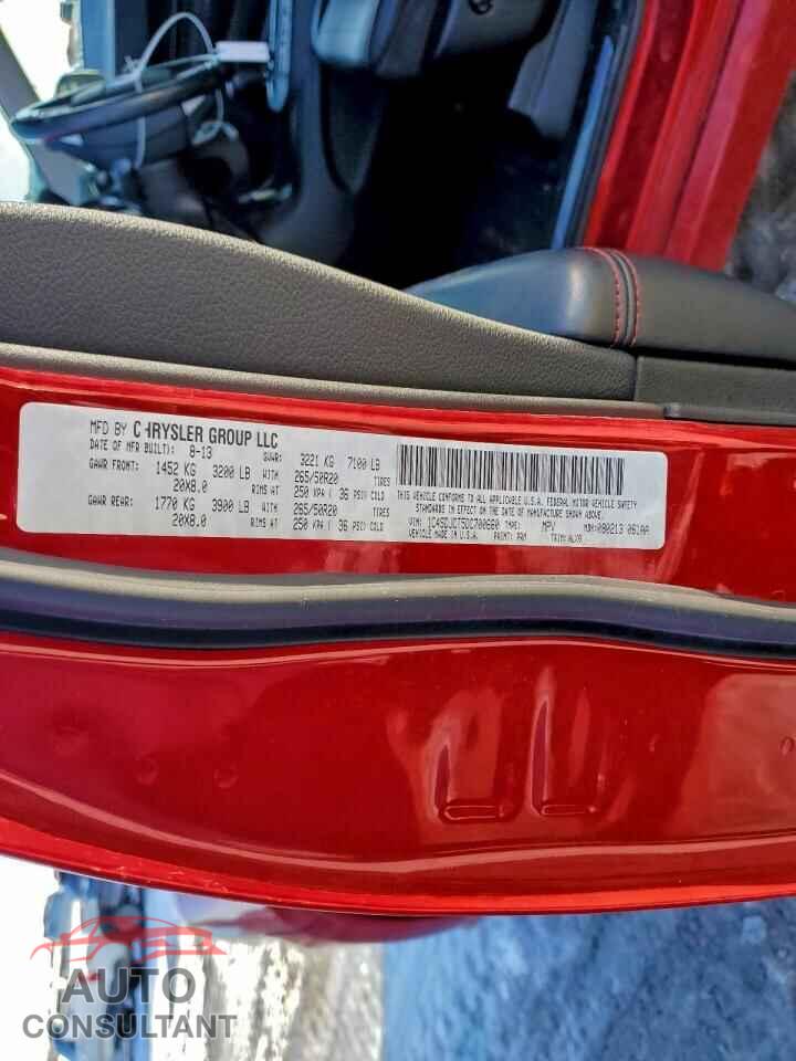 DODGE DURANGO 2013 - 1C4SDJCT5DC700660