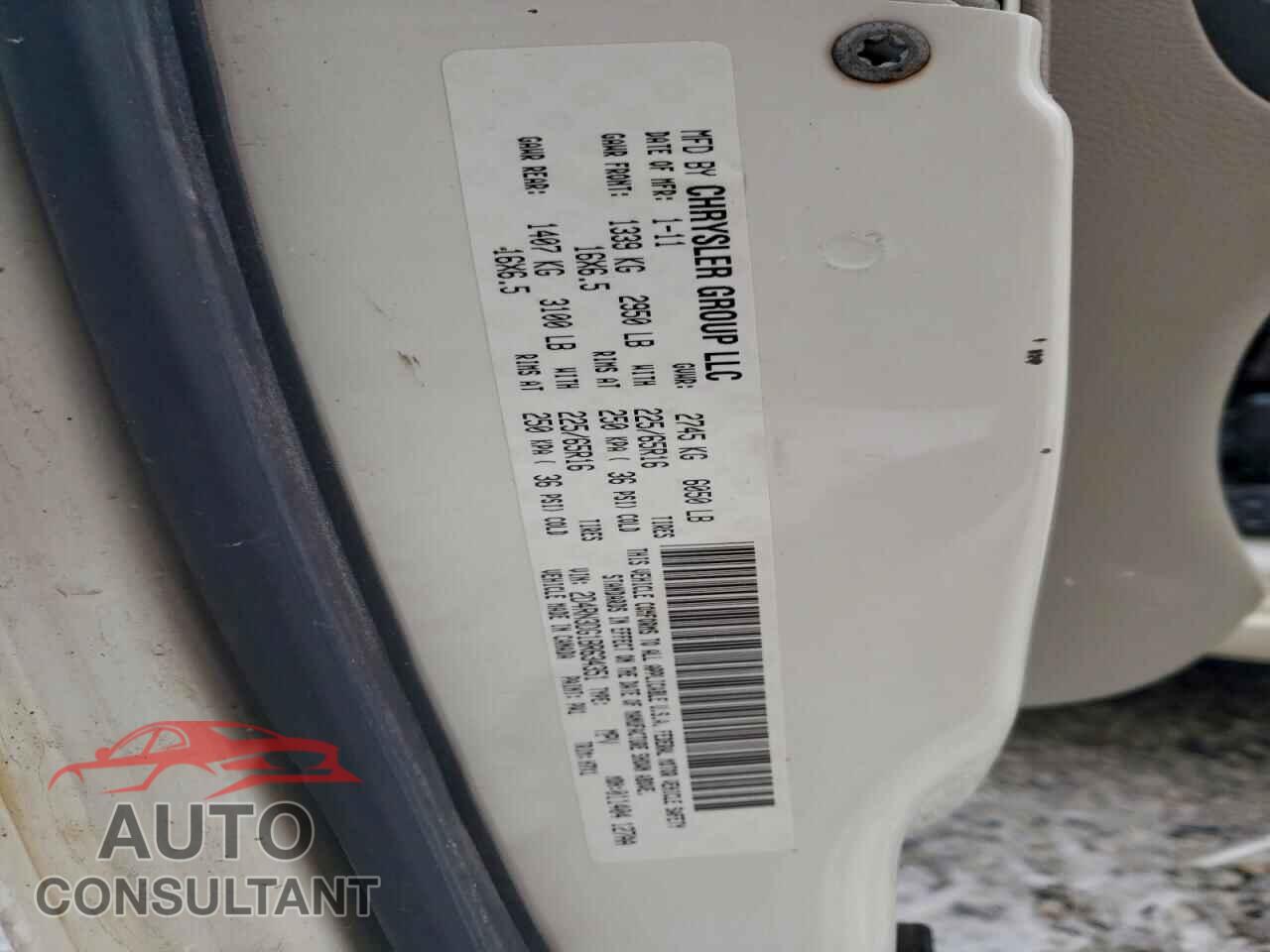 DODGE CARAVAN 2011 - 2D4RN3DG1BR634351