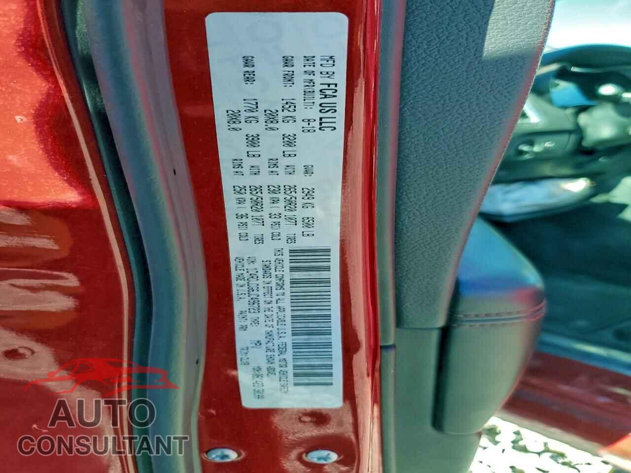 DODGE DURANGO 2018 - 1C4RDJDG6JC496723