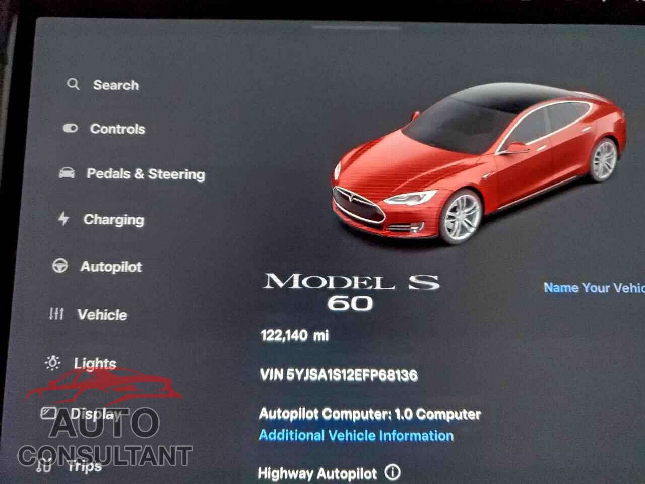 TESLA MODEL S 2014 - 5YJSA1S12EFP68136