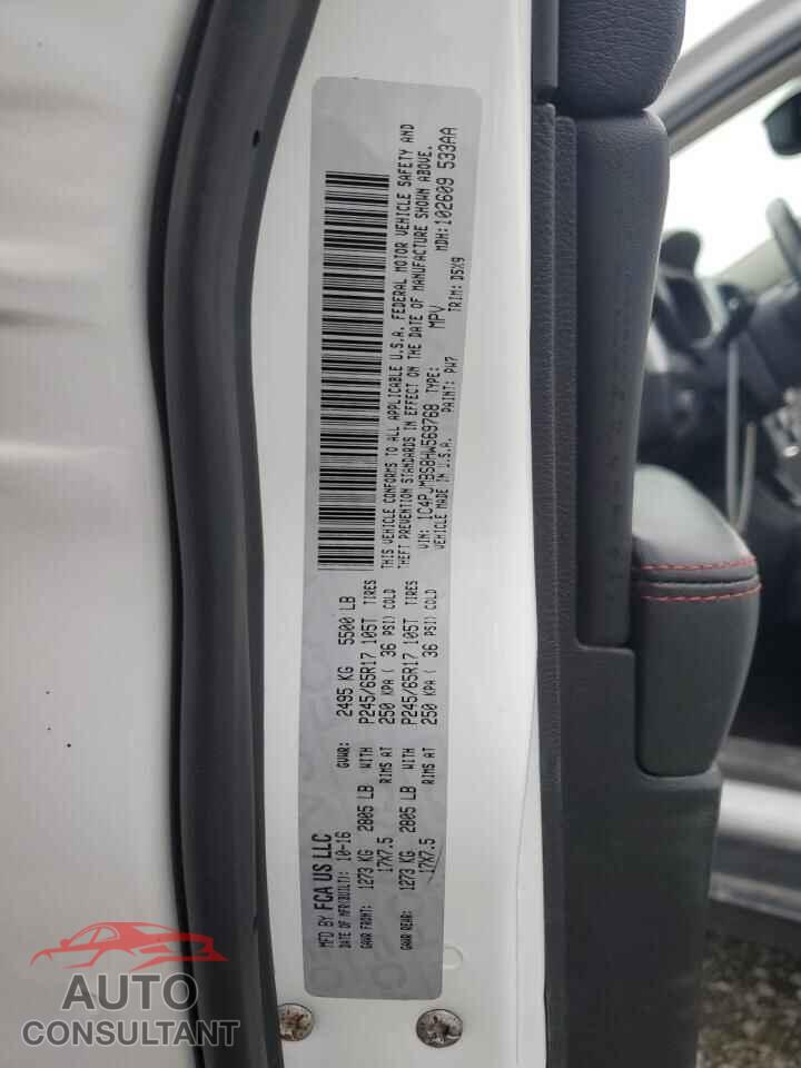 JEEP CHEROKEE 2017 - 1C4PJMBS8HW569768