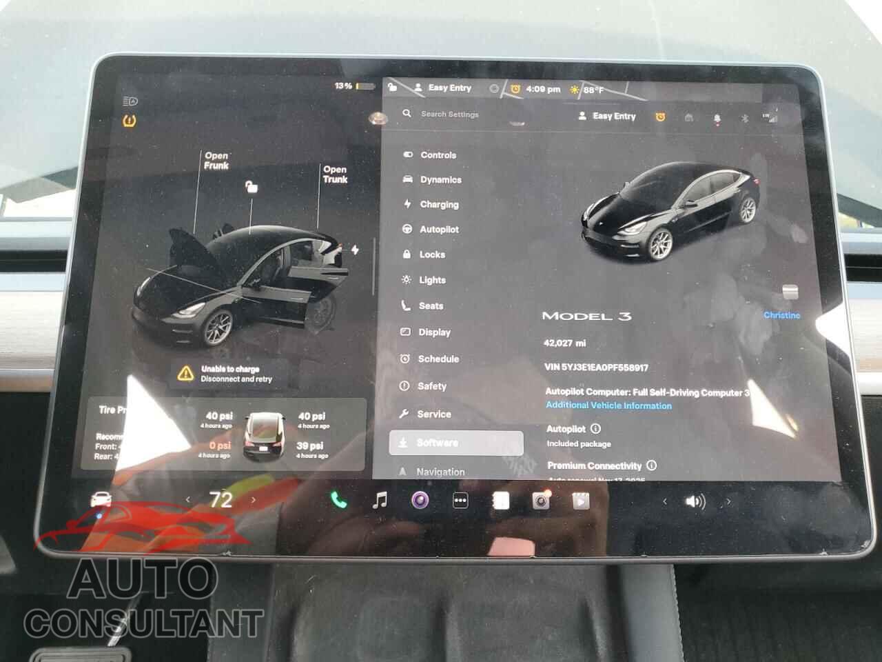 TESLA MODEL 3 2023 - 5YJ3E1EA0PF558917