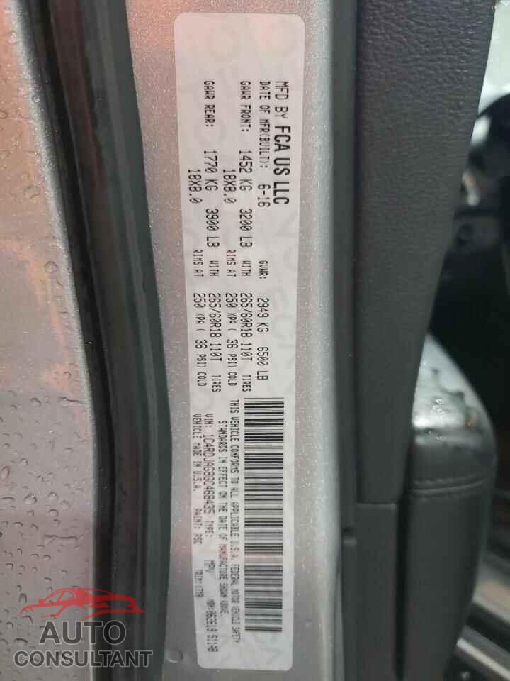 DODGE DURANGO 2016 - 1C4RDJAG8GC468435