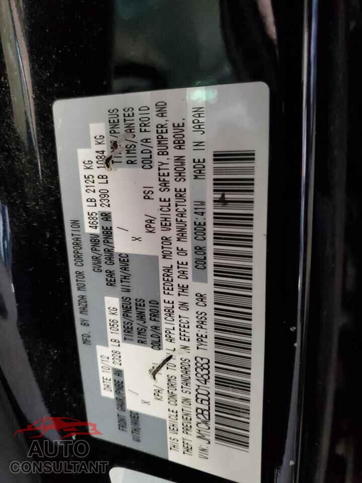 MAZDA 5 2013 - JM1CW2BL6D0148383