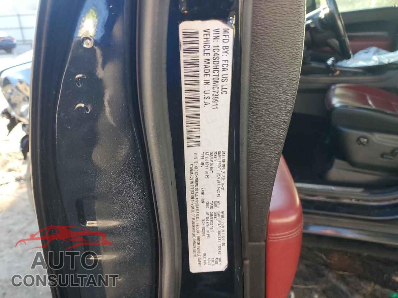 DODGE DURANGO 2021 - 1C4SDHCT0MC739911