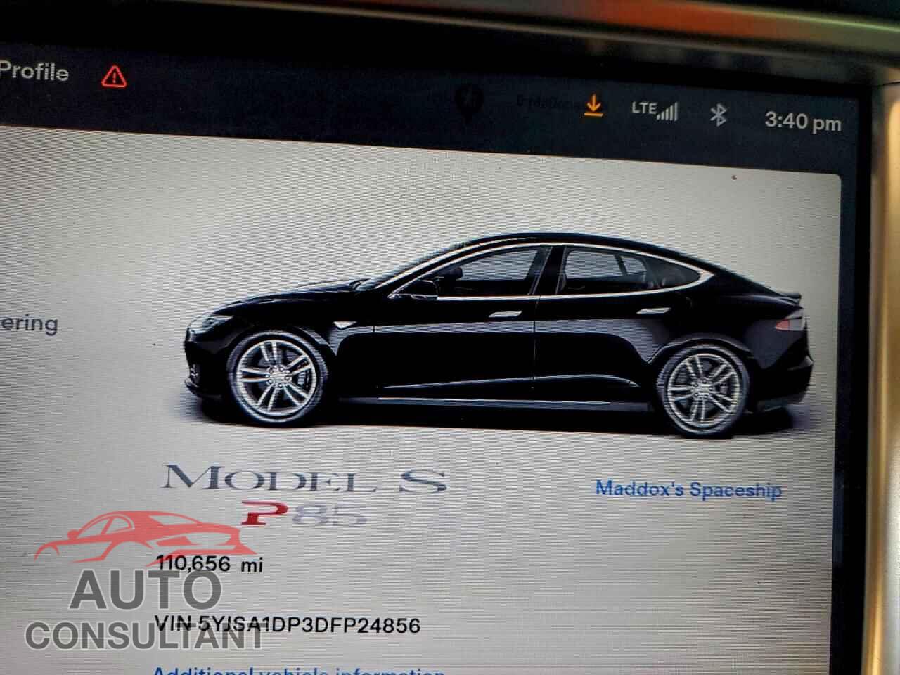 TESLA MODEL S 2013 - 5YJSA1DP3DFP24856