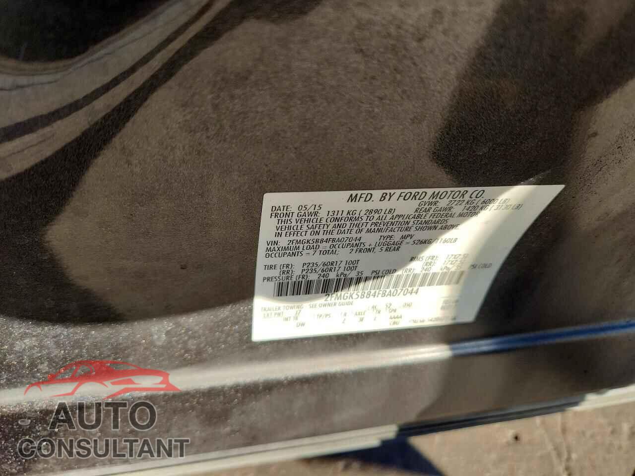 FORD FLEX 2015 - 2FMGK5B84FBA07044
