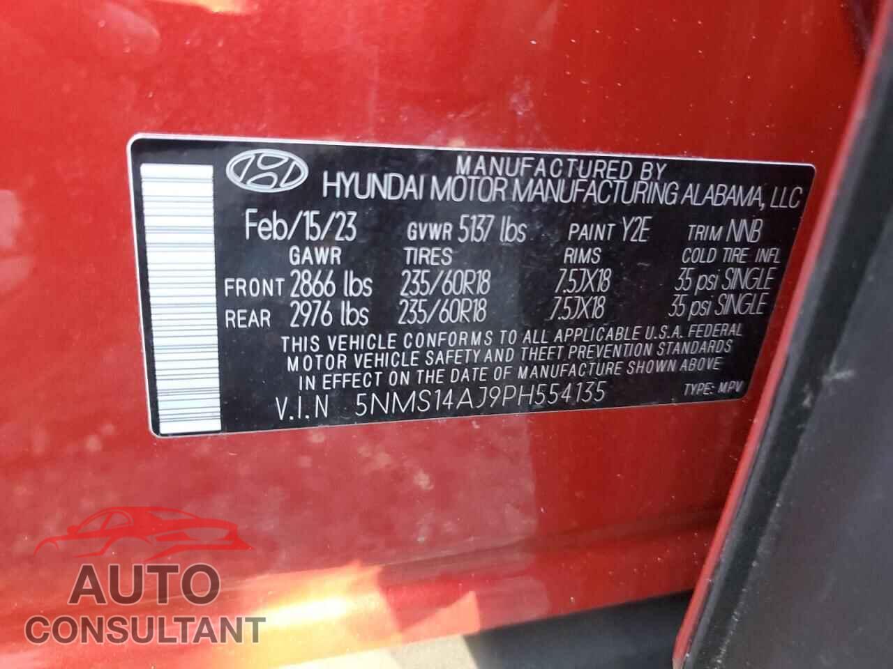 HYUNDAI SANTA FE 2023 - 5NMS14AJ9PH554135