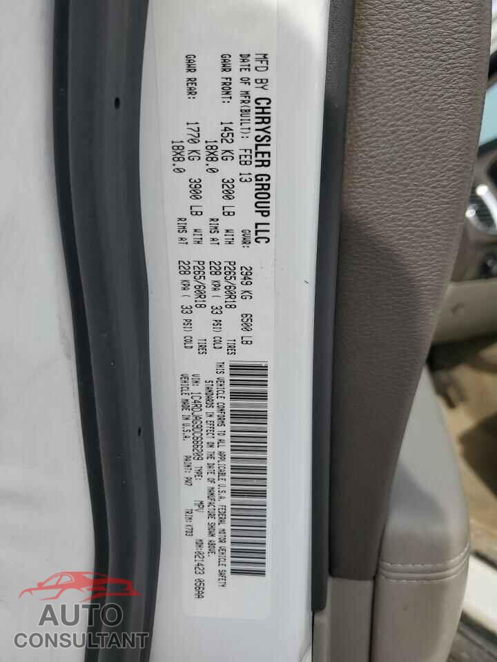 DODGE DURANGO 2013 - 1C4RDJAG9DC666209