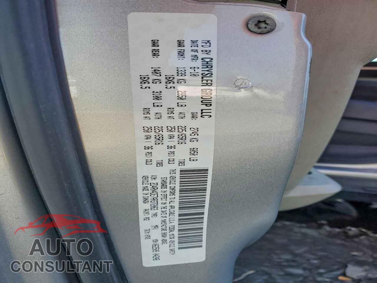 DODGE CARAVAN 2010 - 2D4RN4DE7AR372063