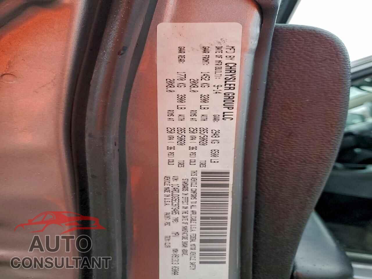 DODGE DURANGO 2014 - 1C4RDJDG5EC973485