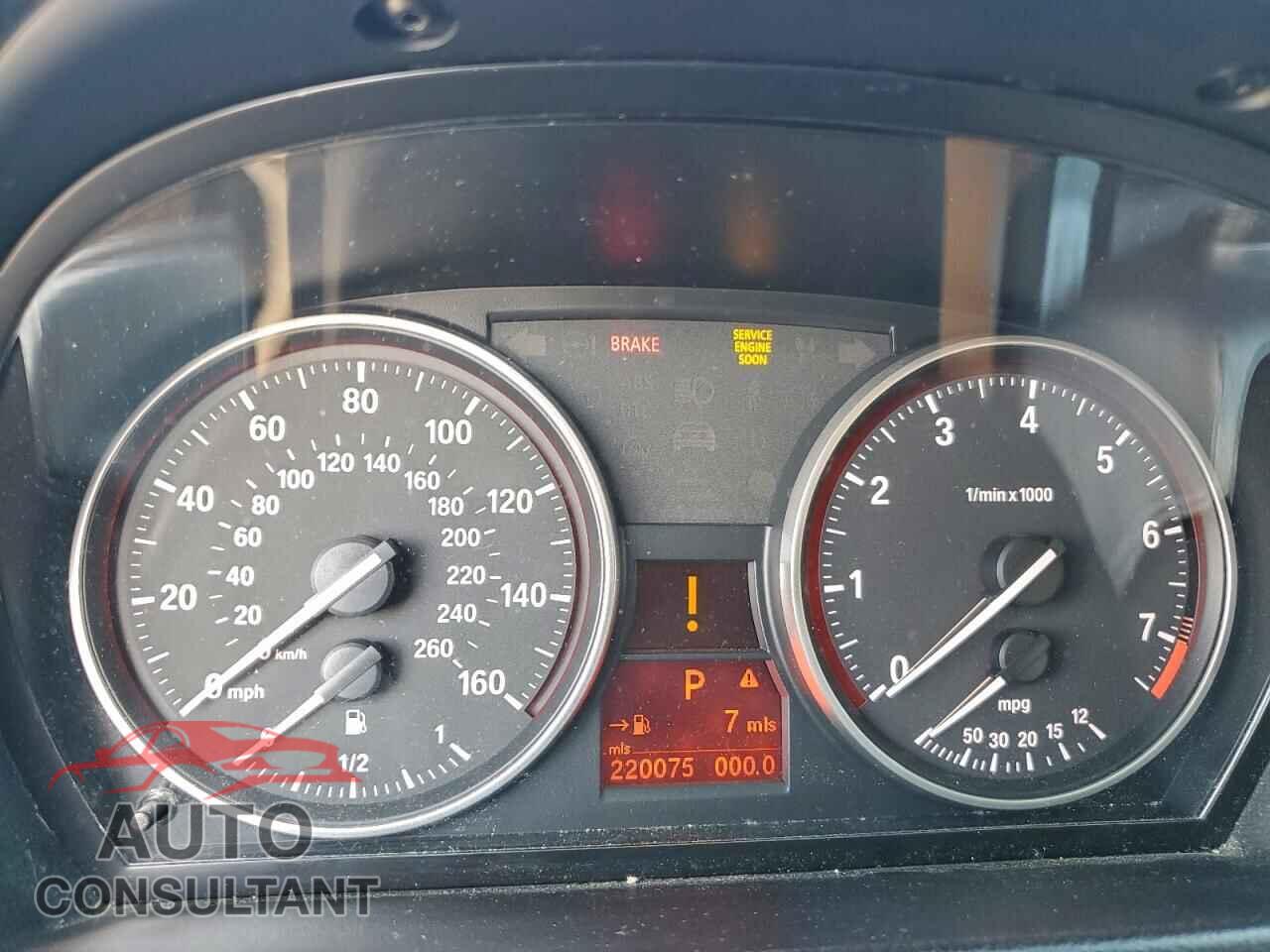 BMW 3 SERIES 2010 - WBAPH7C5XAE129470