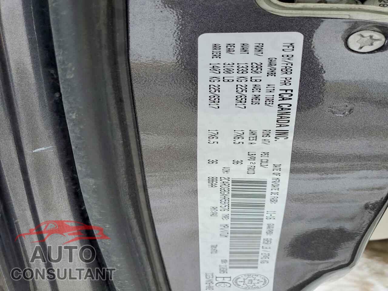 DODGE CARAVAN 2017 - 2C4RDGBGXHR597576