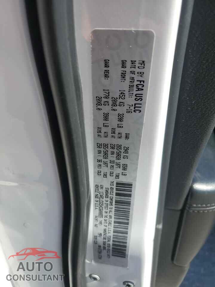 DODGE DURANGO 2017 - 1C4RDJDG5HC600855