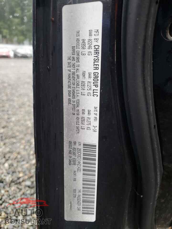 DODGE CHARGER 2010 - 2B3CA3CV1AH214321