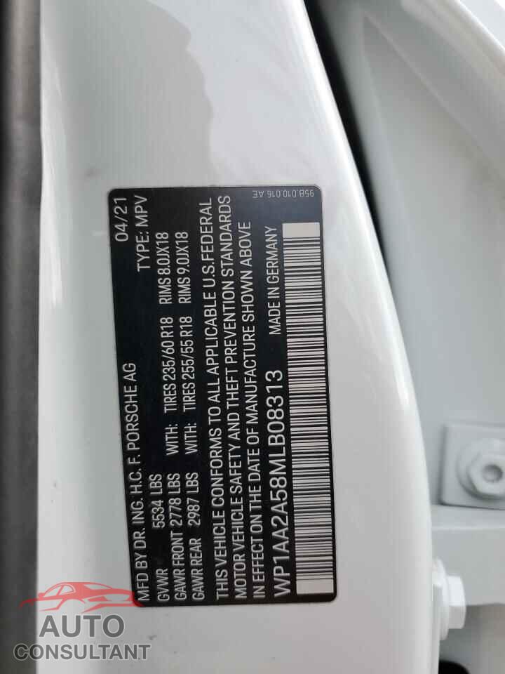 PORSCHE MACAN 2021 - WP1AA2A58MLB08313