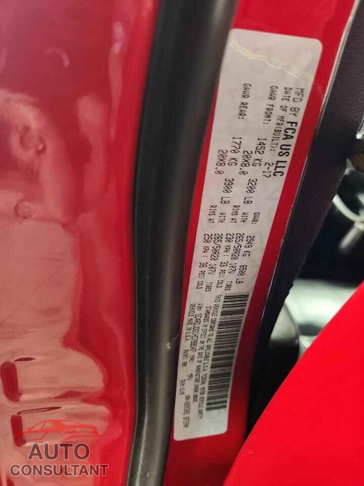 DODGE DURANGO 2017 - 1C4RDJDG1HC799547