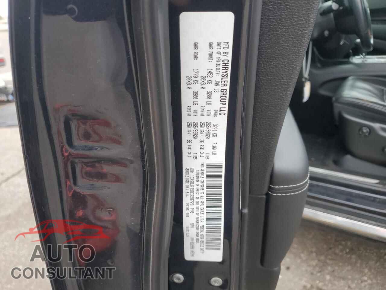 DODGE DURANGO 2013 - 1C4SDJET5DC658729
