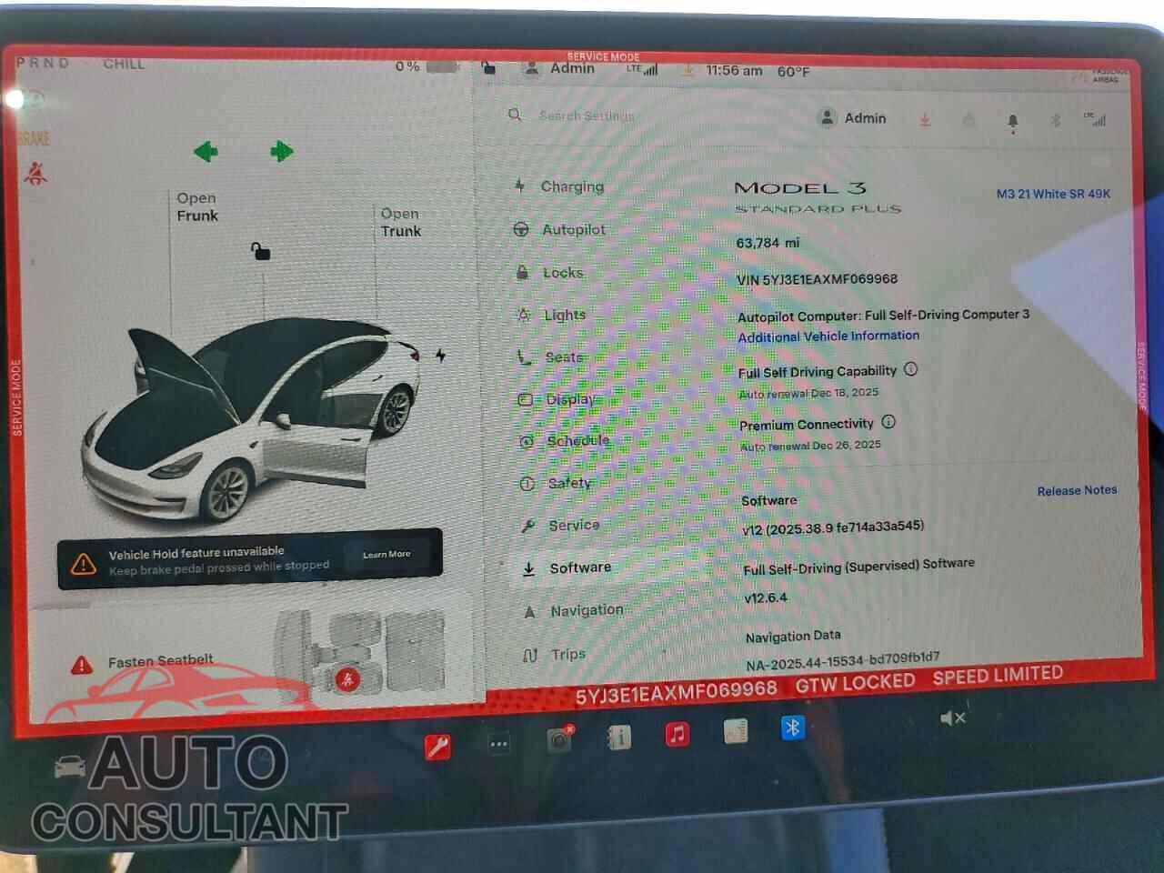 TESLA MODEL 3 2021 - 5YJ3E1EAXMF069968