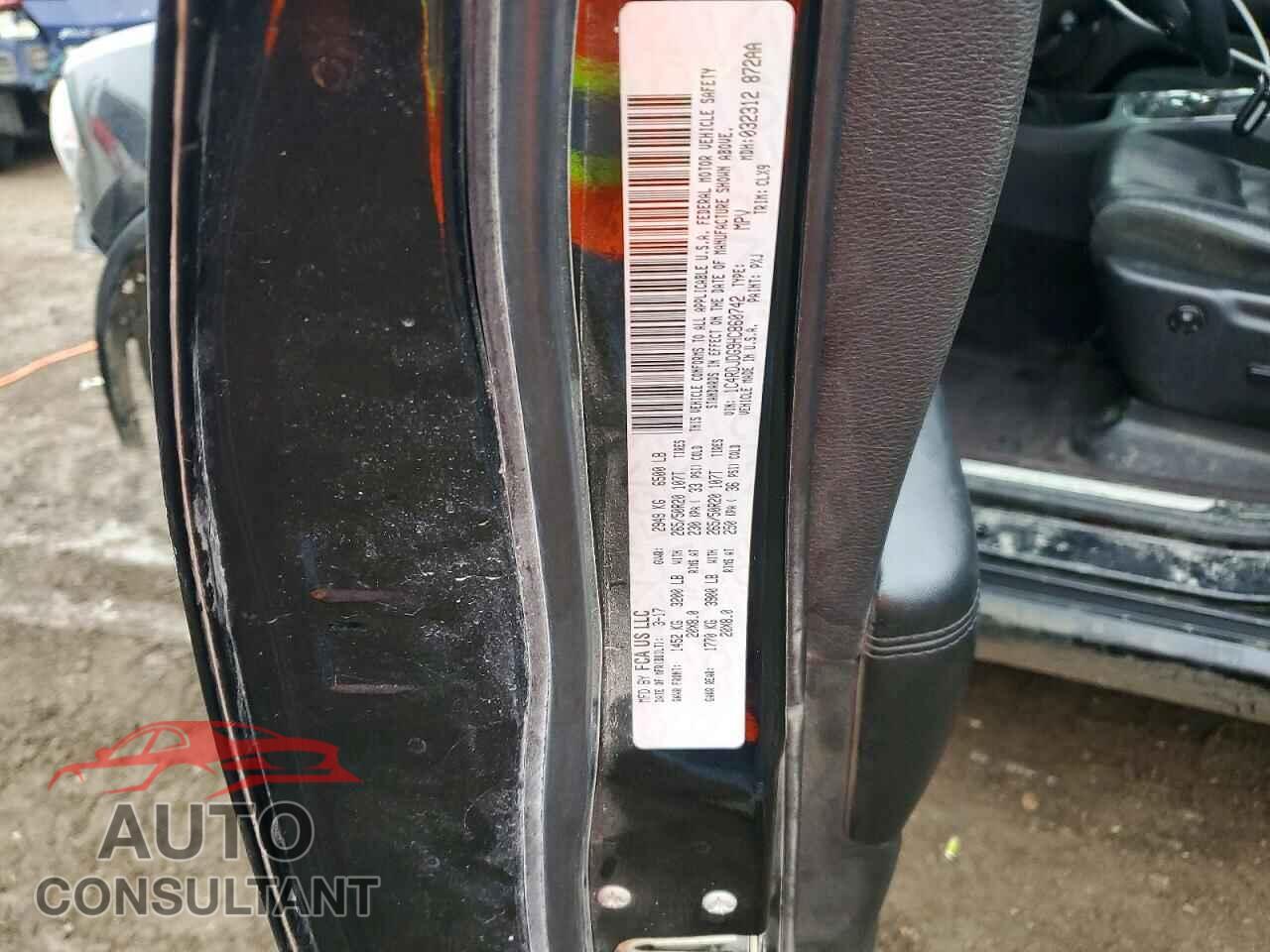 DODGE DURANGO 2017 - 1C4RDJDG9HC860742