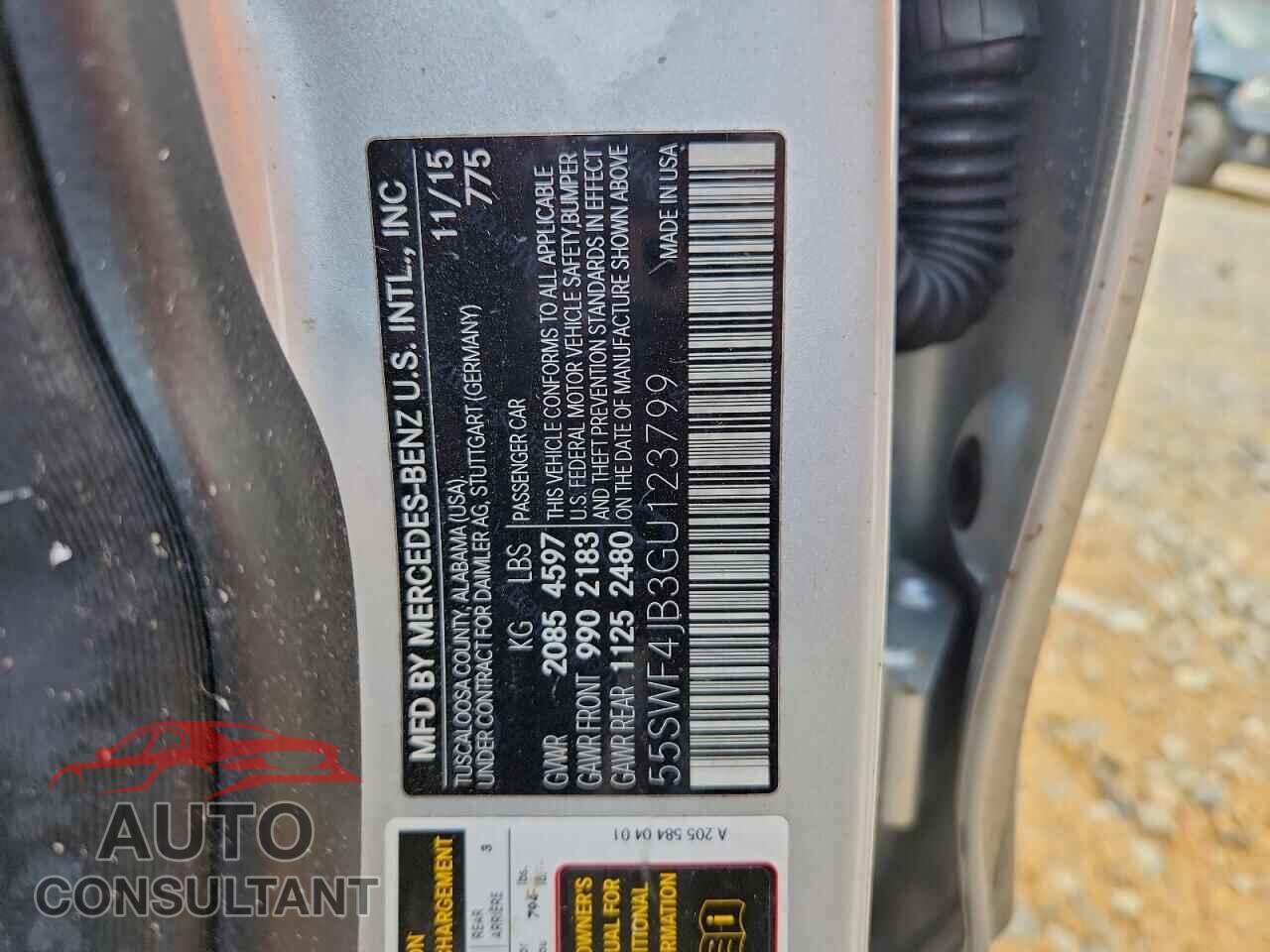 MERCEDES-BENZ C-CLASS 2016 - 55SWF4JB3GU123799