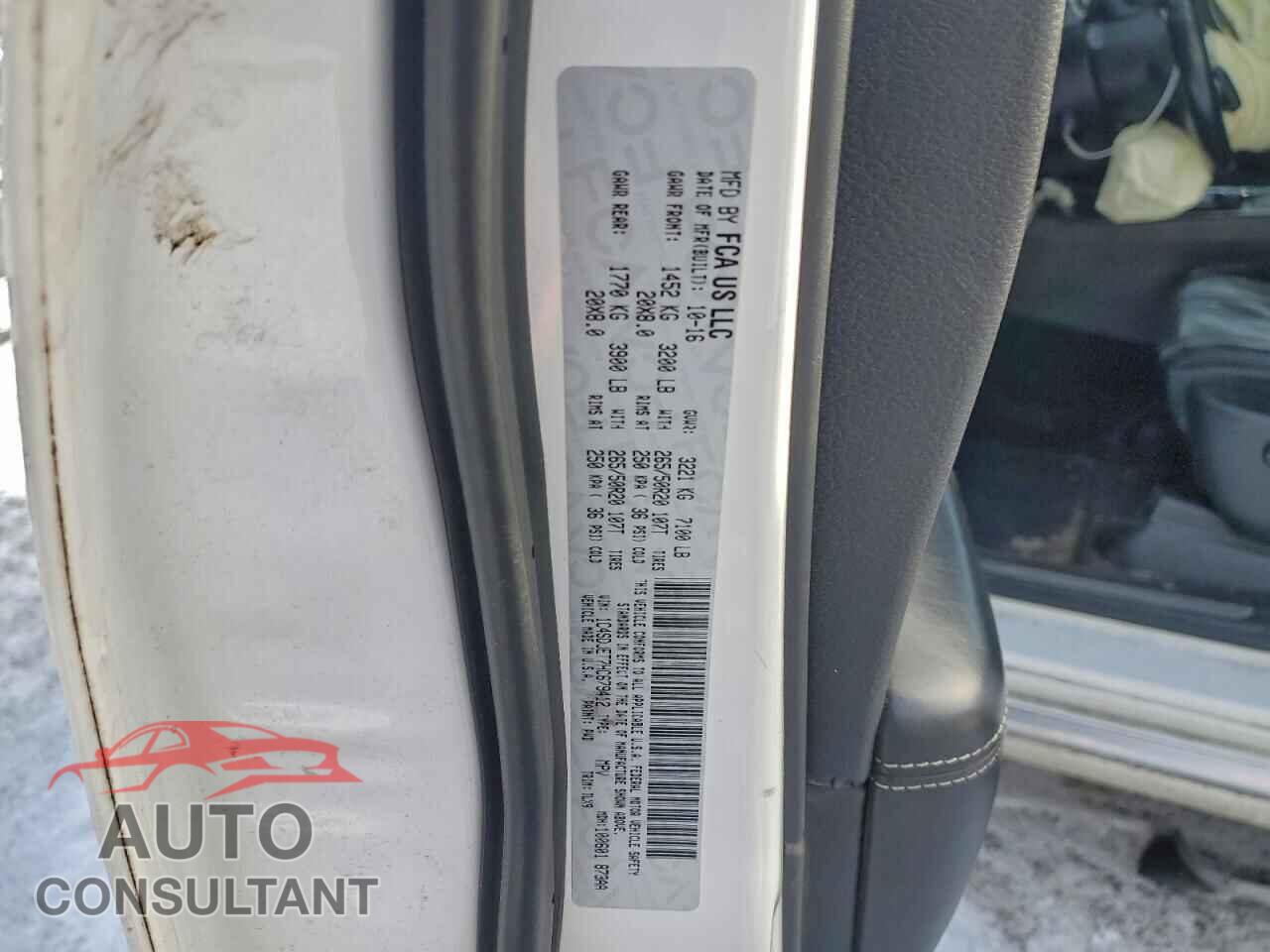 DODGE DURANGO 2017 - 1C4SDJET7HC679412