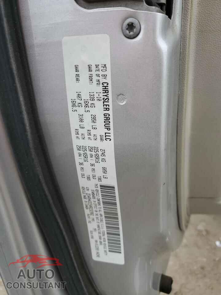 DODGE CARAVAN 2010 - 2D4RN4DE5AR232982