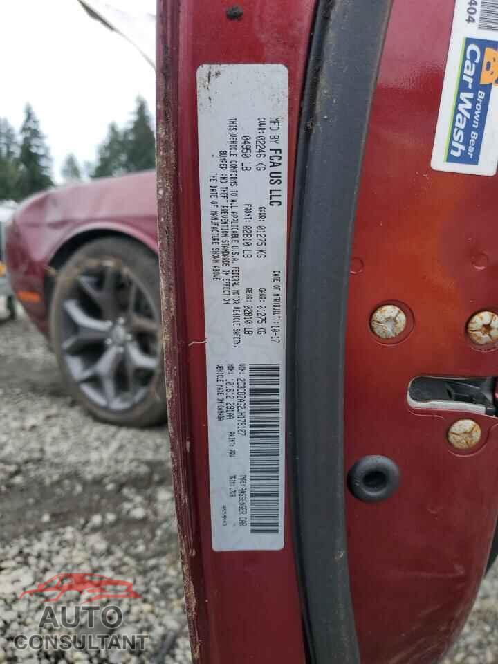 DODGE CHALLENGER 2018 - 2C3CDZAG2JH178107