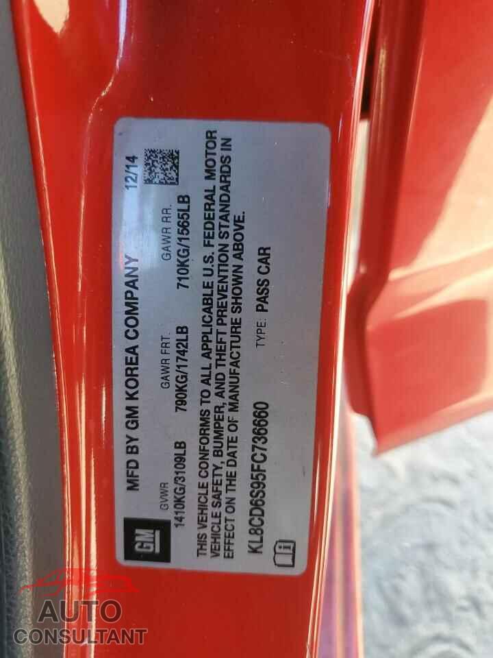 CHEVROLET SPARK 2015 - KL8CD6S95FC736660