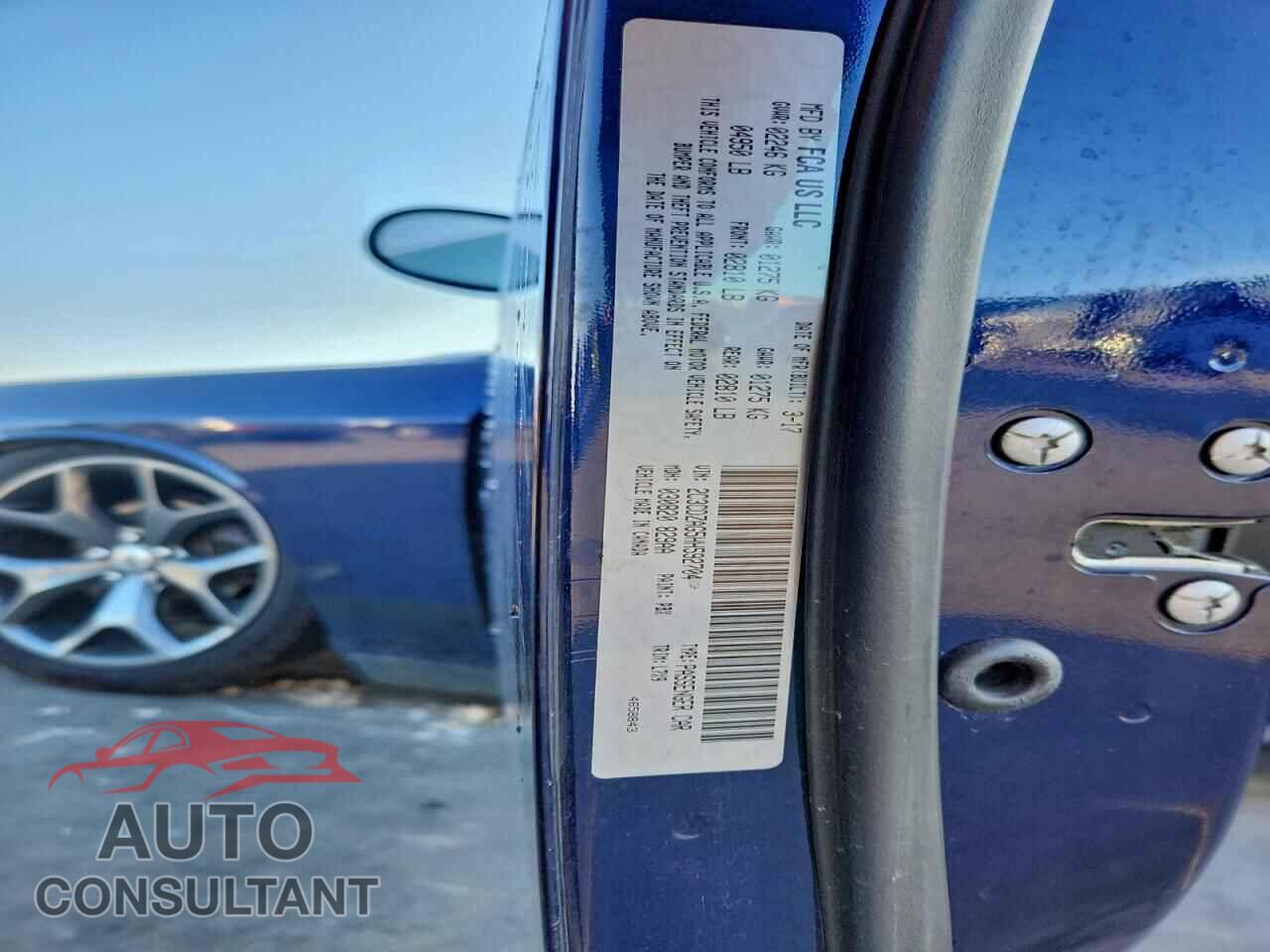 DODGE CHALLENGER 2017 - 2C3CDZAG5HH592704