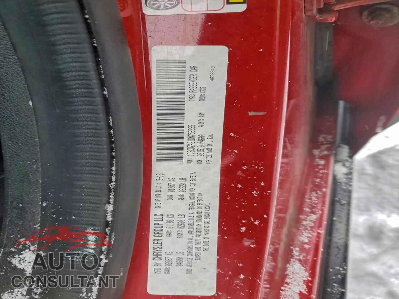 DODGE AVENGER 2013 - 1C3CDZAG1DN756595