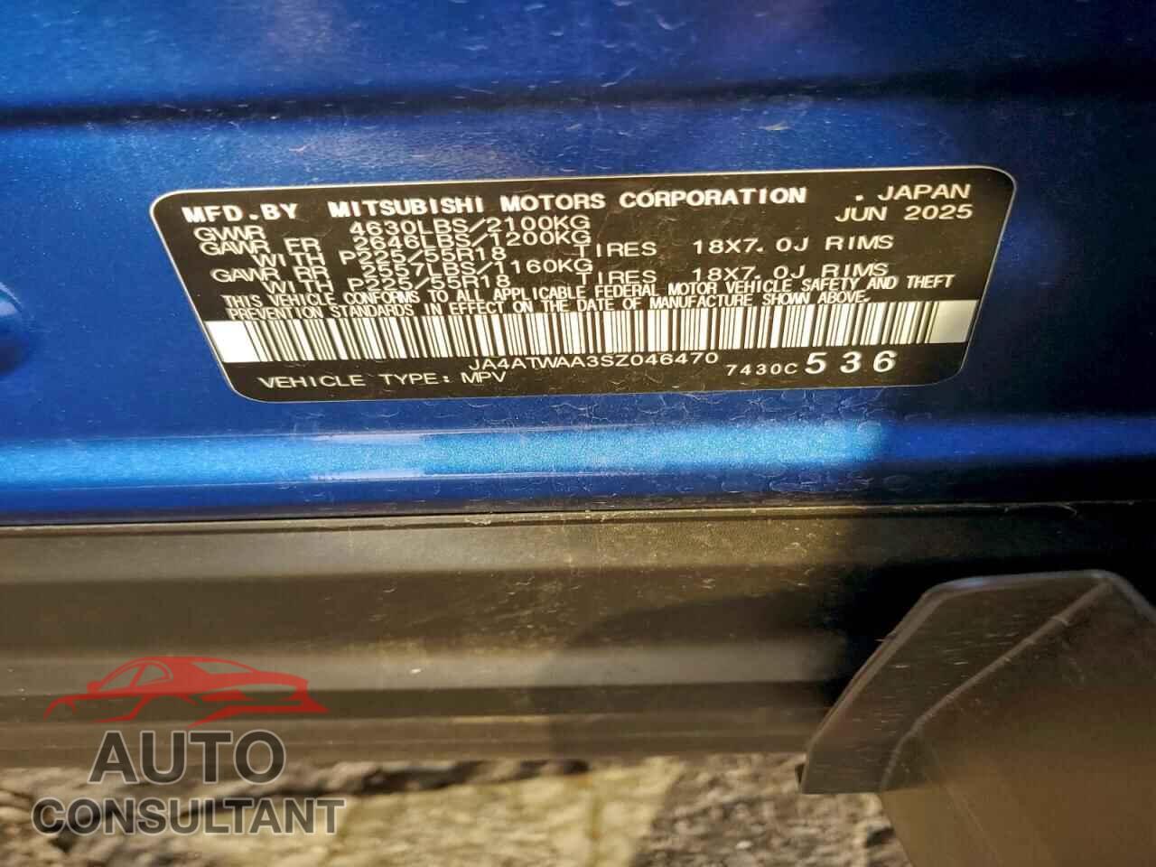 MITSUBISHI ECLIPSE 2025 - JA4ATWAA3SZ046470