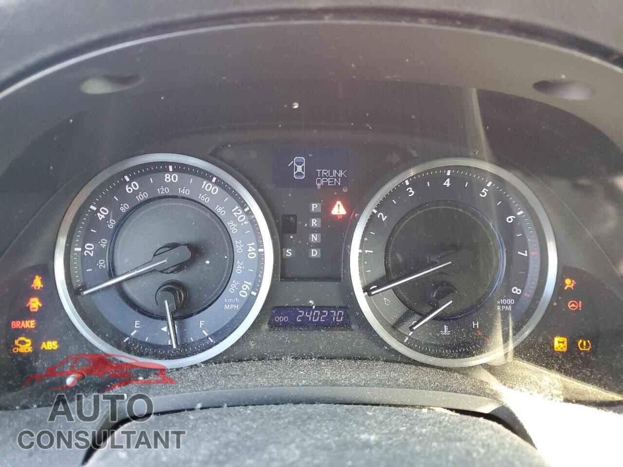LEXUS IS 2012 - JTHBF5C25C5175982