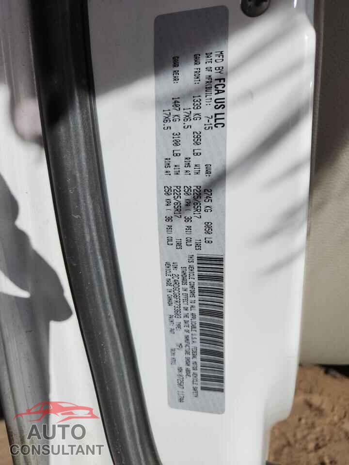 DODGE CARAVAN 2015 - 2C4RDGCG6FR733603