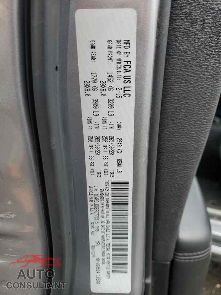 DODGE DURANGO 2015 - 1C4RDJDG6FC771515