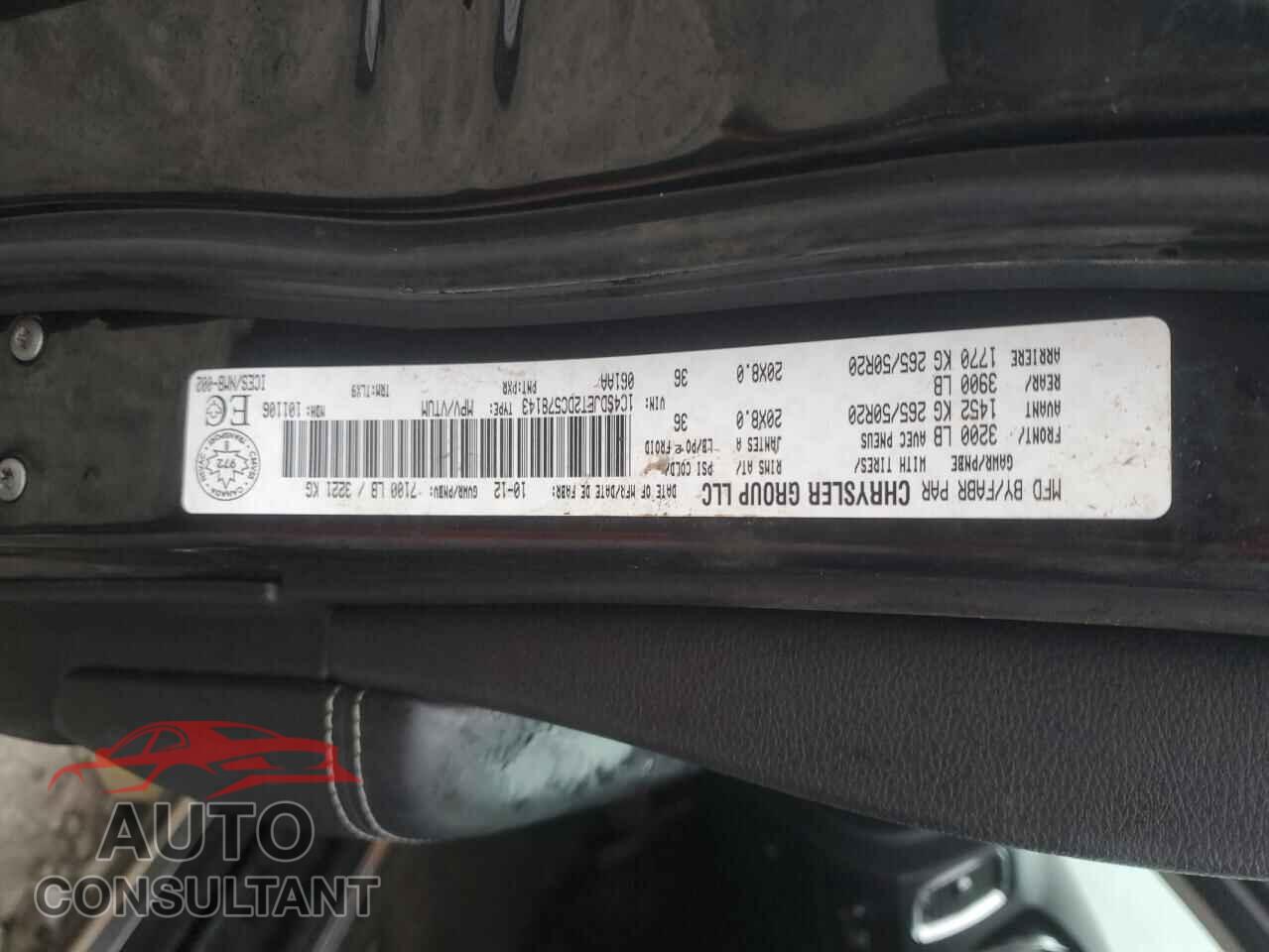 DODGE DURANGO 2013 - 1C4SDJET2DC578143