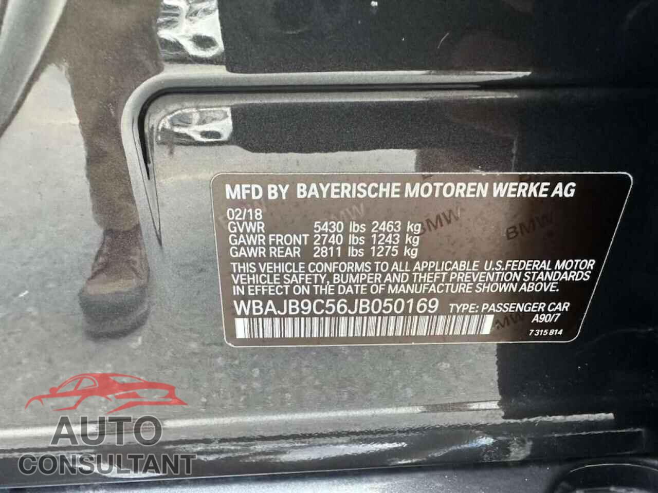 BMW M5 2018 - WBAJB9C56JB050169
