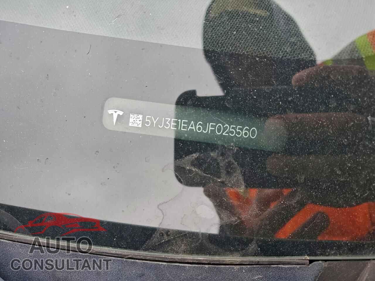 TESLA MODEL 3 2018 - 5YJ3E1EA6JF025560