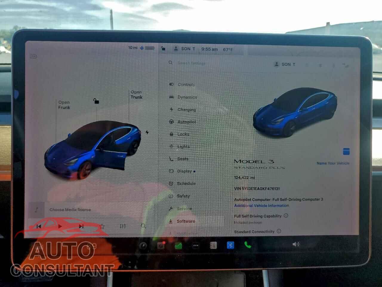 TESLA MODEL 3 2019 - 5YJ3E1EA0KF476131